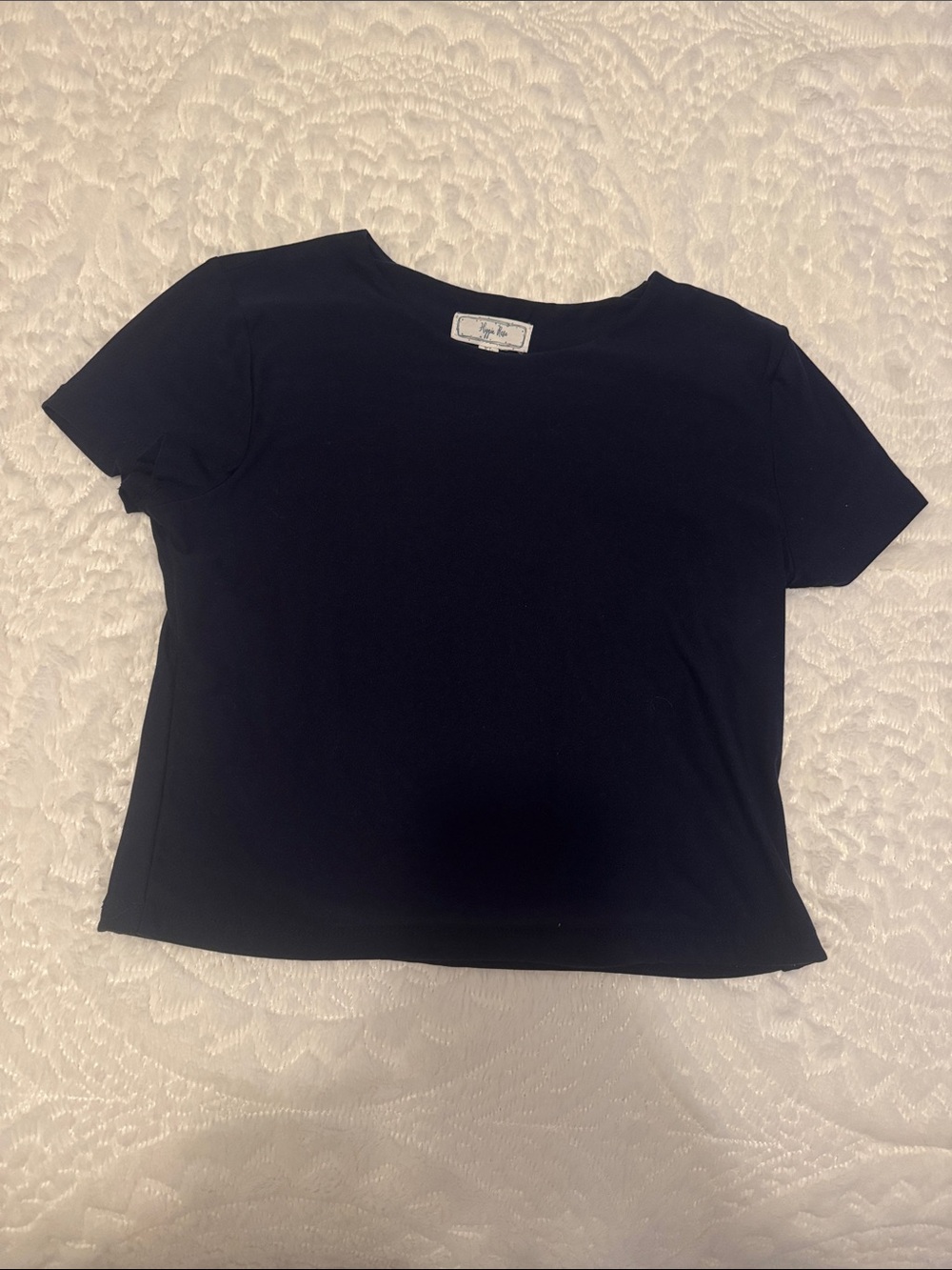 Hippie Rose Navy Short Sleeve Crewneck Tee